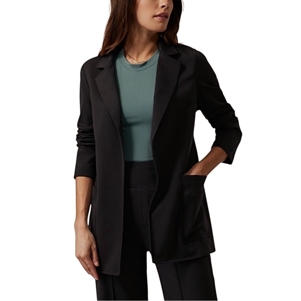 ATHLETA Eastbound Open Front‎ Ponte Knit Blazer